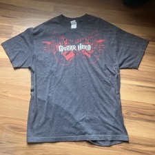 Camiseta masculina vintage Guitar Hero XL "Alstyle AAA" cinza videogame promocional Y2K, usado comprar usado  Enviando para Brazil