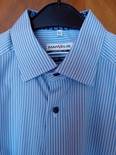 Herrenhemd marvelis blau gebraucht kaufen  Steinhagen