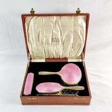 Conjunto de penteadeira 1928 William Neale & Son Ltd prata dourada e esmaltada art déco comprar usado  Enviando para Brazil