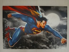 Superman painting canvas for sale  BELPER