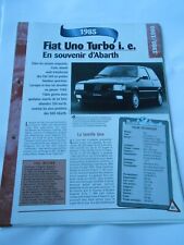 Fiat Uno Turbo i. e. 1985 Fiche Technique Auto comprar usado  Enviando para Brazil