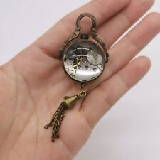 Relógio mecânico de bolso de mesa bronze cristal bola sino comprar usado  Enviando para Brazil