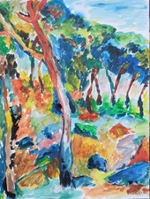 Gouache papier 32cms d'occasion  Aigrefeuille-d'Aunis