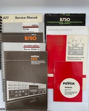 Revox instruction manuals d'occasion  Expédié en Belgium