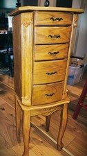 Oak jewelry armoire for sale  Coldspring