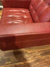 Red leather oversized for sale  Birmingham