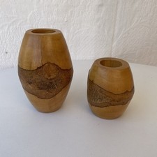 Wooden candle holders for sale  DERBY