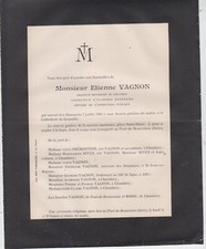 1901 death announcement d'occasion  Expédié en Belgium