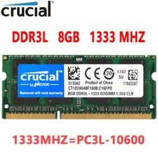 Usado, Memória para notebook Crucial DDR3L 8GB 1333 MHz SODIMM PC3L-10600 204 pinos 1.35V 1X8GB comprar usado  Enviando para Brazil