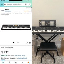 Yamaha psr ew300sa for sale  Marietta