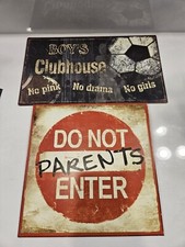 Metal signs kids for sale  Prosper