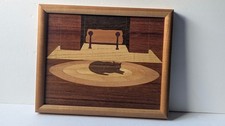 Vtg wood marquetry for sale  Castro Valley