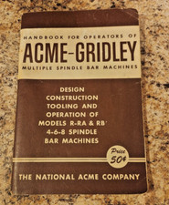 Handbook acme gridley for sale  Strongsville