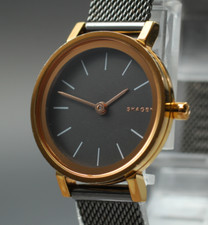 [Perto de ESTADO PERFEITO] SKAGEN HALD SKW2492 relógio feminino quartzo tom dourado mostrador preto JAPÃO comprar usado  Enviando para Brazil