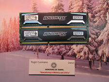 Usado, 8GB (2x4GB) DDR3-1600 1.5V Desktop RAM Crucial:BLS4G3D1609DS1S00.16FER2 PAR comprar usado  Enviando para Brazil