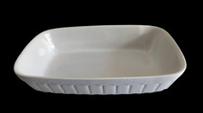 Prato de forno branco retangular de cerâmica 31 x 20cm comprar usado  Enviando para Brazil