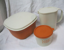 Pakiet Vintage Tupperware: Serwer sitowy C37, puszka na wacik, dzbanek ze świeżością na sprzedaż  Wysyłka do Poland