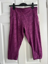Purple exercise leggings. for sale  WALTHAM CROSS
