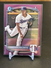 Usado, Winston Santos 2025 Bowman - 1º Cromo Fúcsia /199 SP - Rangers  comprar usado  Enviando para Brazil