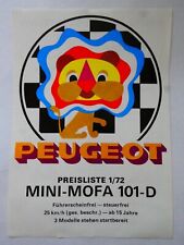 Peugeot prospekt preisliste gebraucht kaufen  Wiesloch