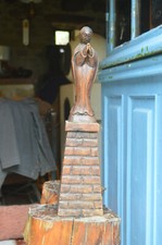 Vierge piédestal bois d'occasion  Le Mans