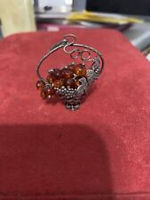 Amber beads basket for sale  Columbus