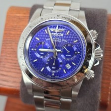 Relógio Invicta modelo 9329 Speedway cronógrafo mostrador azul pulseira de aço comprar usado  Enviando para Brazil