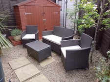 Seater rattan garden for sale  LEEDS