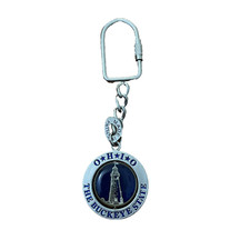 Chaveiro Ohio The Buckeye State metal lembrança viagem rotativo comprar usado  Enviando para Brazil