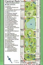 Mapa do Central Park, Manhattan Nova York, Zoo The Pool Carousel etc cartão postal comprar usado  Enviando para Brazil