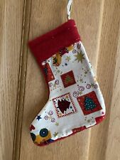 Fabric christmas stocking for sale  LYDNEY