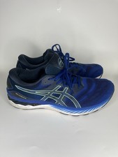 Tênis esportivo de corrida ASICS Gel Nimbus 23 masculino tamanho EUA 14 azul verde comprar usado  Enviando para Brazil