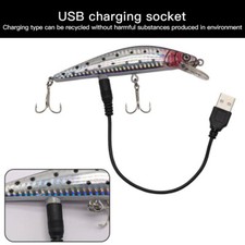 Iscas de pesca simulação elétrica contração isca biônica USB recarregável artística comprar usado  Enviando para Brazil