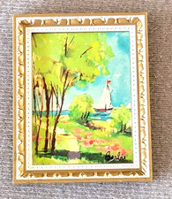 Vintage Barbie HTF Arte Moderna Original #1625 Quadro Pintura Anos 1960 Quase Perfeito comprar usado  Enviando para Brazil