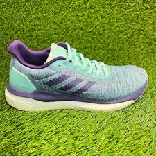 Usado, Tênis de corrida esportivo Adidas Solar Glide feminino tamanho 8.5 verde roxo comprar usado  Enviando para Brazil