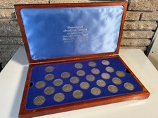 SS ROTTERDAM OCEAN LINER 1983 WORLD CRUISE CONJUNTO DE MOEDAS COMEMORATIVAS 25 PORTOS comprar usado  Enviando para Brazil