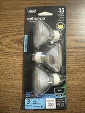 Usado, Lâmpadas LED Feit Electric GU10 Bi-Pin 35 Watts MR-16 luz do dia 5000K pacote com 3 comprar usado  Enviando para Brazil