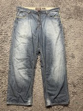 Jeans masculino vintage Ecko Unltd 42 azul ajuste folgado jeans relaxado ponto hip hop Y2K comprar usado  Enviando para Brazil