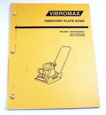 Placa vibratória compactadora Vibromax AV900 manual de peças livro após S/N JKC0305800 comprar usado Placa vibratória compactadora Vibromax AV900 manual de peças livro após S/N JKC0305800 comprar usado  Enviando para Brazil