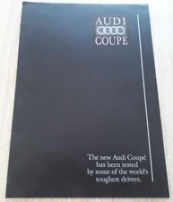 Audi coupe brochure for sale  BOURNE