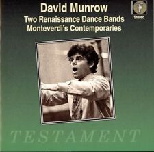 Two Renaissance Dance Bands - Monteverdi's Contemporaries - David Munrow (CD), usado comprar usado  Enviando para Brazil