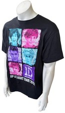 Camisa preta gráfica Anvil masculina One Direction Up All Night Tour 2012 tamanho grande comprar usado  Enviando para Brazil
