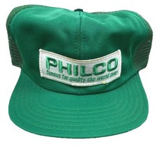 Boné de caminhoneiro vintage Snap Back malha verde EUA patch anos 70 anos 80 Philco TV rádio comprar usado  Enviando para Brazil