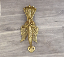 Maçaneta de porta de anjo estilo vitoriano vintage latão fundido grande puxador pesado comprar usado  Enviando para Brazil