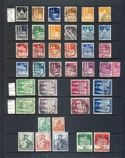 Alemania 1948/49 Aliados Occ.American y Gran Bretaña Zona Usado Lote segunda mano  Embacar hacia Mexico
