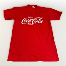 Camiseta manga curta ponto único COCA-COLA vintage anos 80 "Enjoy Coca Cola" L 4 comprar usado  Enviando para Brazil