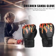 2 peças luvas de boxe infantil couro ecológico luvas de kickboxing para meninos meninas jovens (preto) comprar usado  Enviando para Brazil