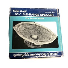 RadioShack 5-1/4" Alto-falante de Alcance Completo Auto Home 40-1241E Vintage Na Caixa comprar usado  Enviando para Brazil