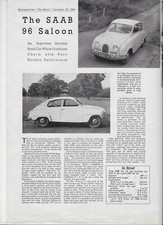1960 saab road for sale  NEWMARKET