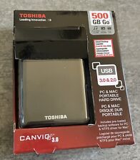 Disco rígido externo Toshiba Canvio 500GB USB 3.0 HDD testado novo $60 comprar usado  Enviando para Brazil